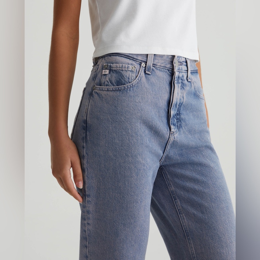 NEW AG Clove Relaxed Vintage Straight Jeans Moonwash Illusion Size 27 - Picture 2 of 12